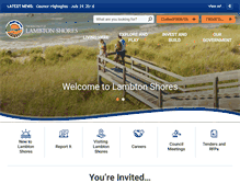 Tablet Screenshot of lambtonshores.ca